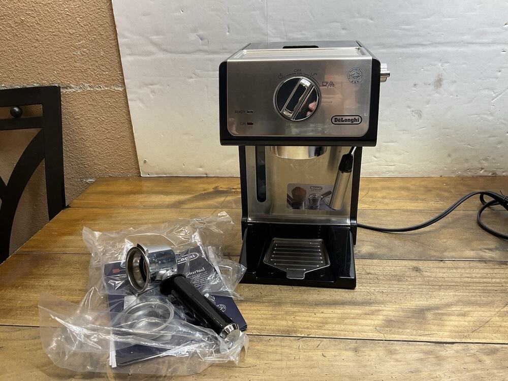 Delonghi Ecp3420 15-Bar Pump Cappuccino Espresso Maker Black Used Condition